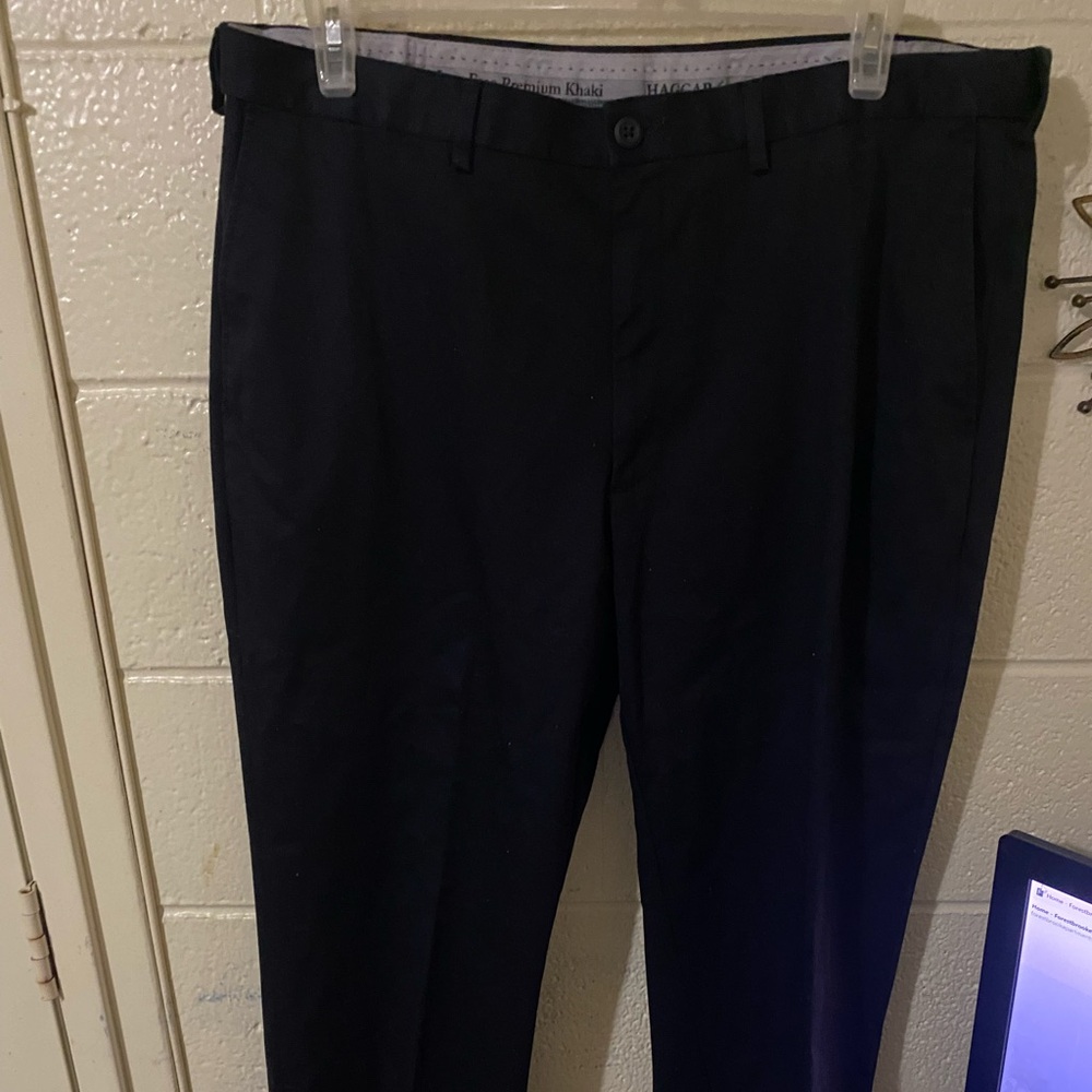 Haggar Men's Dark Navy Chinos